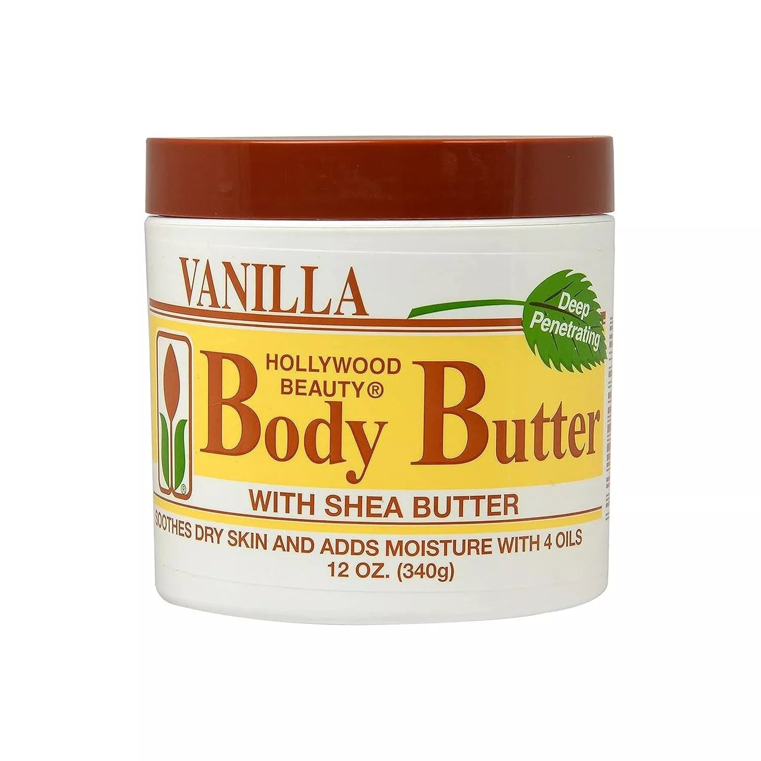 Hollywood Beauty Body Butter Vanilla With Shea Butter And Vitamin E 12oz